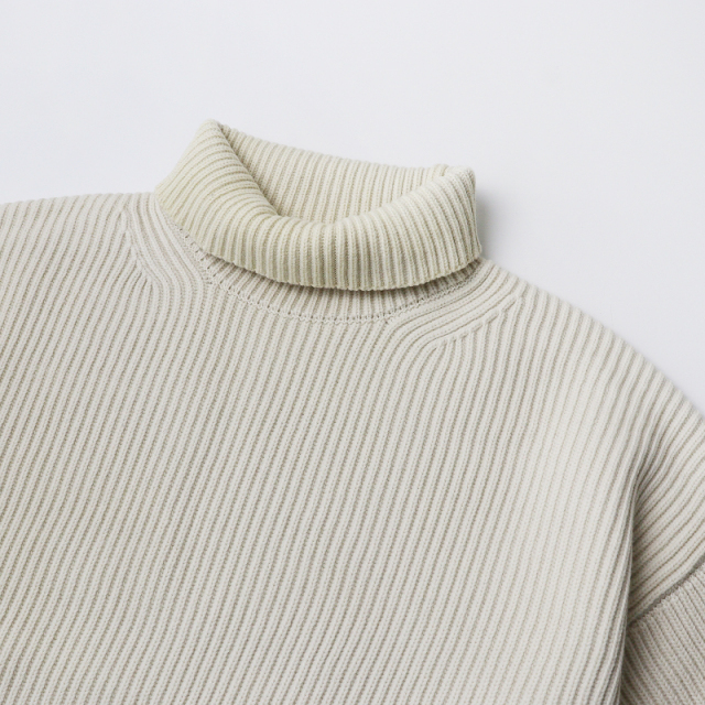 ウィンターセール】オーラリー AURALEE SUPER FINE WOOL RIB KNIT