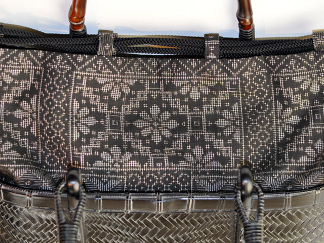 波網代編みバッグ L/竹バッグ/高級バッグ/レディース/バッグ通販/国産