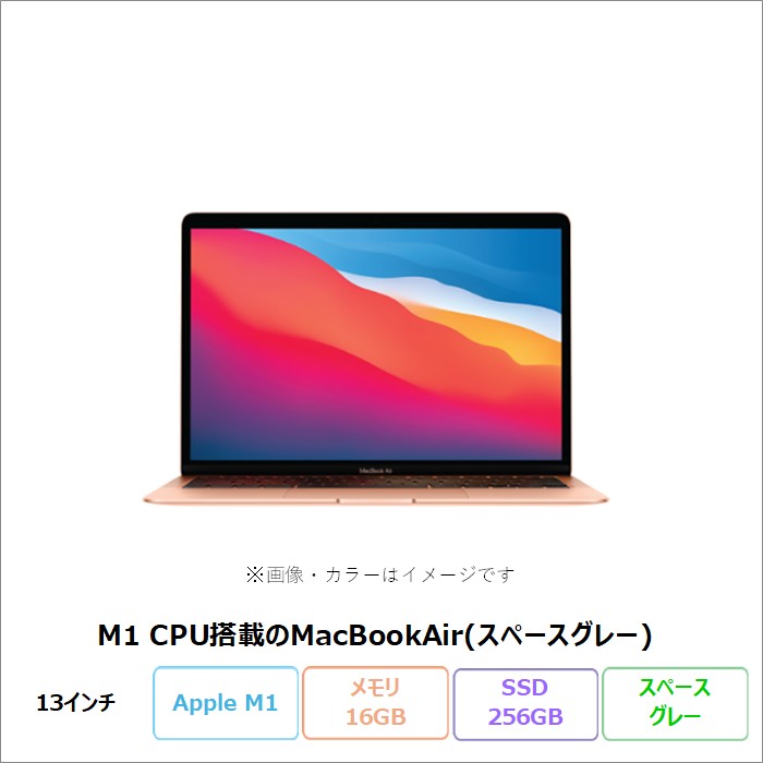 APPLE MACBOOK AIR(M1、2020) ノートパソコン A2337 macOS Apple M1