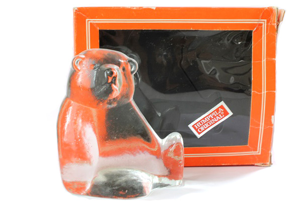 Humppila フンピラ クマ/ガラス製品 （箱付）