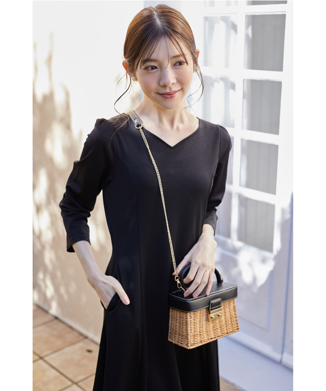 UVカット＆接触冷感♪ハートネックフレアワンピース