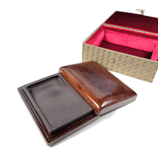 書道用品 硯 坑仔巌端渓硯 長方五吋 HS15｜書道用品通販の半紙屋e-shop