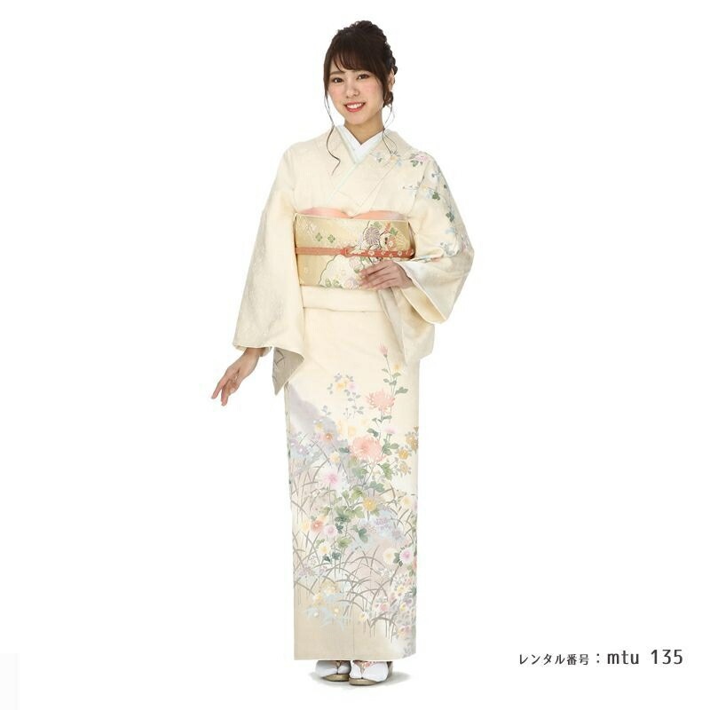 mtu_135】最高位の菊花が咲く訪問着｜着物レンタルマイセレクト
