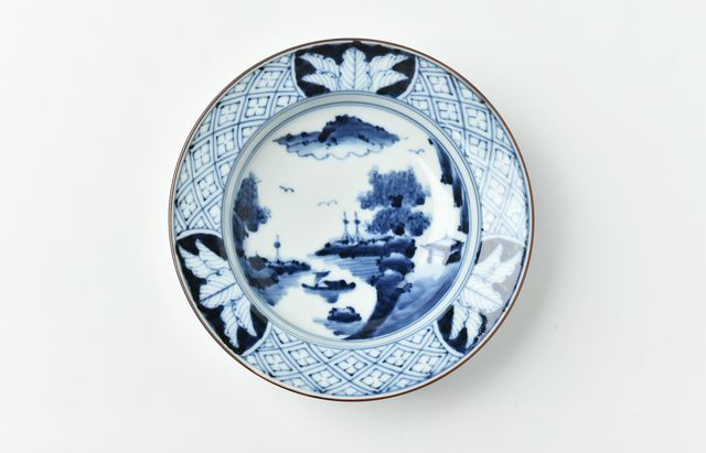 岩永 浩 祥瑞山水図リム5寸皿 ｜ 暮らしのうつわ花田 和食器 通販