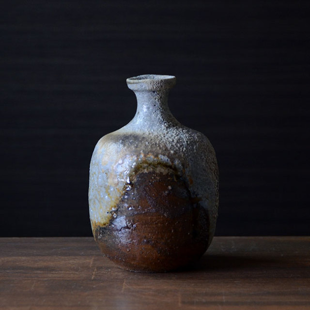 共箱付】備前焼窯変徳利（CR-006） 作家「クリストファーレイヴェン