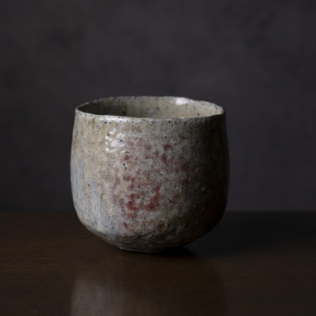 共箱付 | 蛇式唐津旅茶碗 (MS-043) 作家 「清水万佐年」