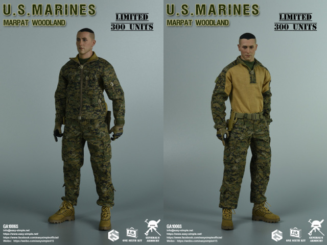 General's Armoury】GA1006S U.S. MARINES MARPAT WOODLAND アメリカ海