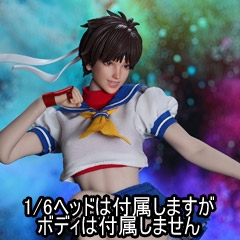 SUPERDUCK】SET076 格闘美少女 1/6スケール 女性ヘッド＆コスチューム