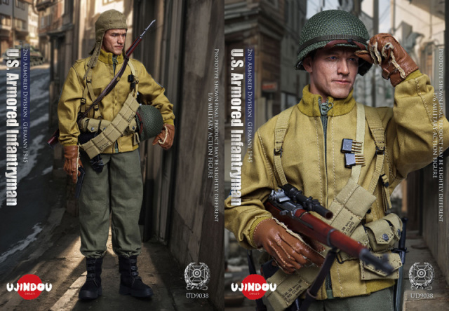 UJINDOU】UD9038 1/6 WW2 U.S. Armored Infantryman, 2nd Armored