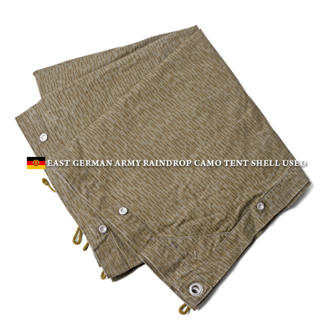 USED 東ドイツ軍 NVA（国家人民軍）テントシェル レインドロップカモ