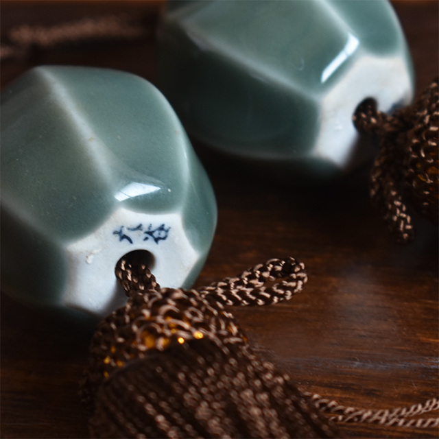 九谷焼 風鎮 青磁【アウトレット】 九谷焼専門店 和座本舗