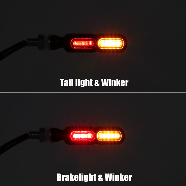 テールライト付 マイクロミニウインカー ダブル リア用 LED 車検対応