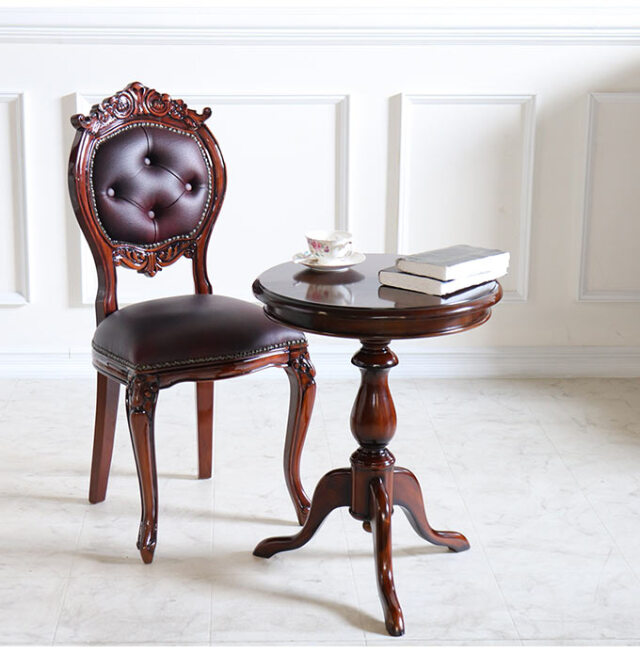 3脚コーヒーテーブル 幅50cm マホガニー材使用｜おしゃれインテリア