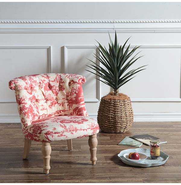 輸入家具 ボヌールチェア ラムズゲイトソファ 一人掛け レッド(赤