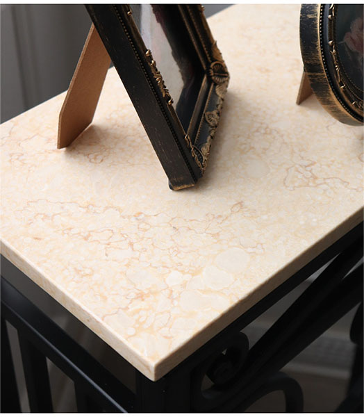 大理石使用 アイアンコンソール アンティーク調 おしゃれ 輸入家具