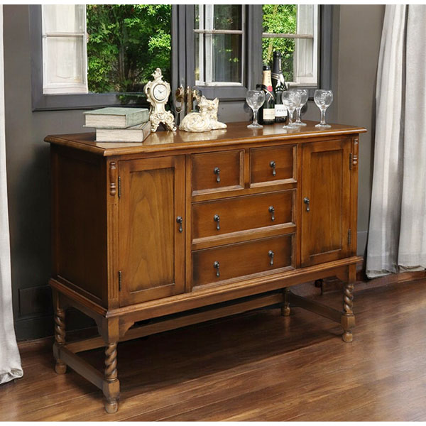 送料無料】 英国調 アンティークオークコレクション サイドボード