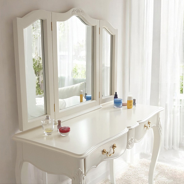 Y-KAGUオリジナル Famille ファミーユ 3面鏡ドレッサーセット(スツール