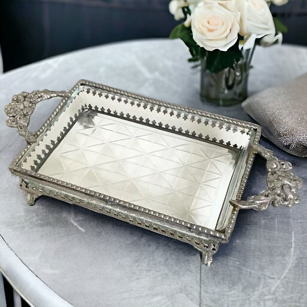 ヨーロピアンインテリア 長方形トレイ 小物入れ 幅22cm｜Y-KAGU(輸入