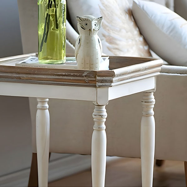 シャビーシック フレンチスタイル サイドテーブル 幅51cm｜Y-KAGU(輸入