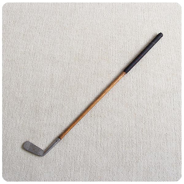 スコットランド アンティーク ゴルフクラブ パター ヒッコリーシャフト