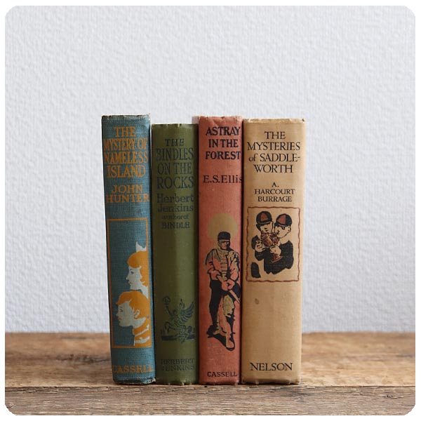 イギリス アンティークブック 4冊セット/古本/古書/洋書/インテリア