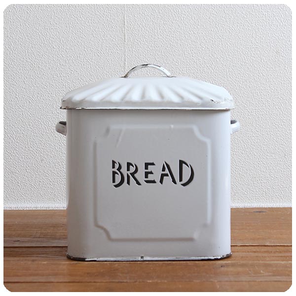 イギリス アンティーク ホーローブレッド缶 エナメル 保存容器