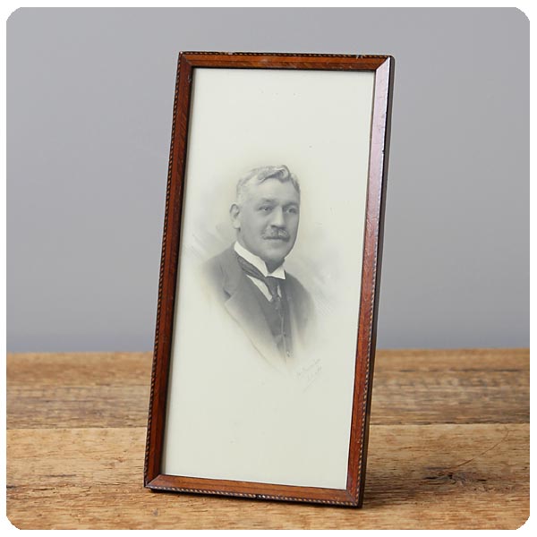 イギリス アンティークフレーム 写真立て イラスト 木枠 額縁