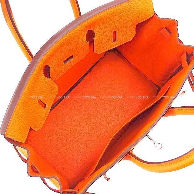HERMES エルメス ハンドバッグ バーキン25 オレンジミニウム (オレンジ