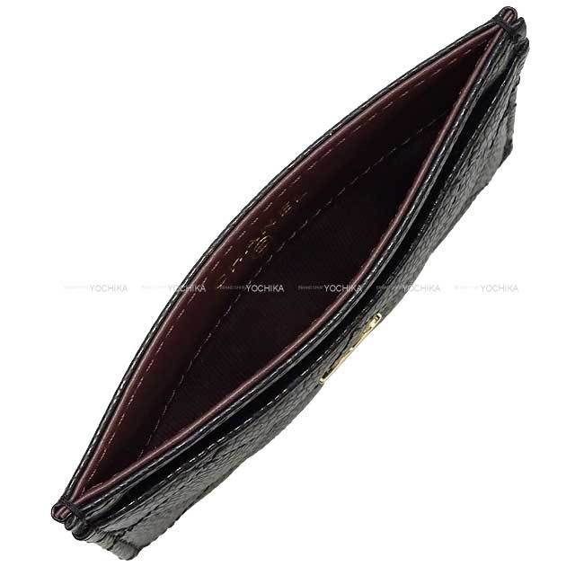 CHANEL シャネル カードケース クラシック マトラッセ ココマーク 黒