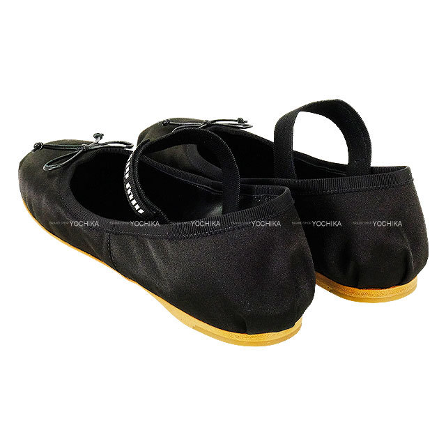 Miu Miu ミュウミュウ バレエシューズ サテン バレリーナ ロゴバンド