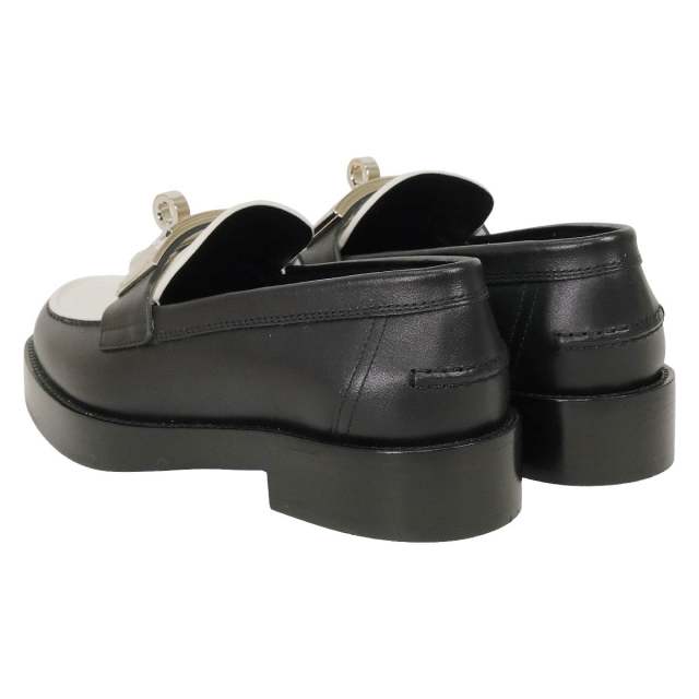 HERMES エルメス ローファー ホット ケリーバングル 黒 (ブラック)/白