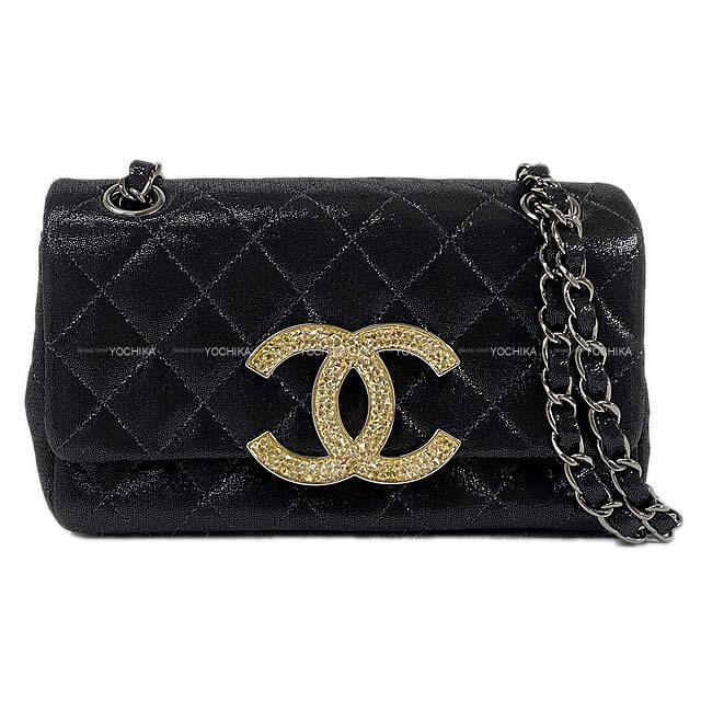 CHANEL シャネル ミニマトラッセ20 ラインストーン ココマーク