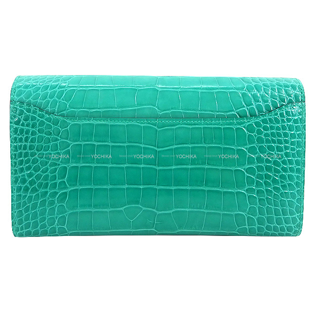 HERMES エルメス 長財布 コンスタンスロング ヴェールジェイド