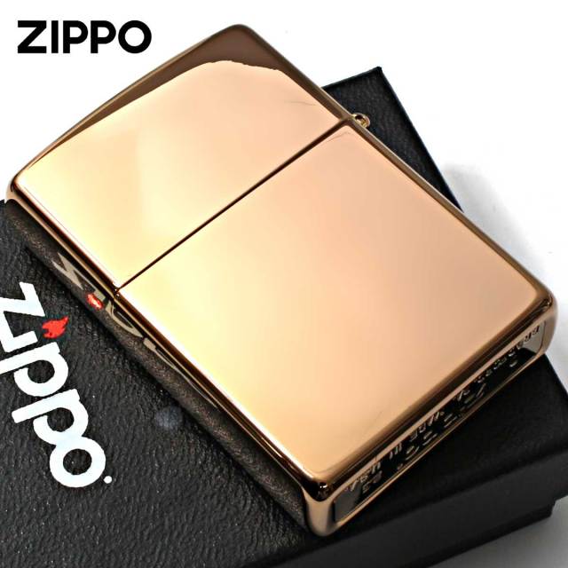 Zippo ジッポー 無地 ローズゴールド 鏡面 ポリッシュ High Polish