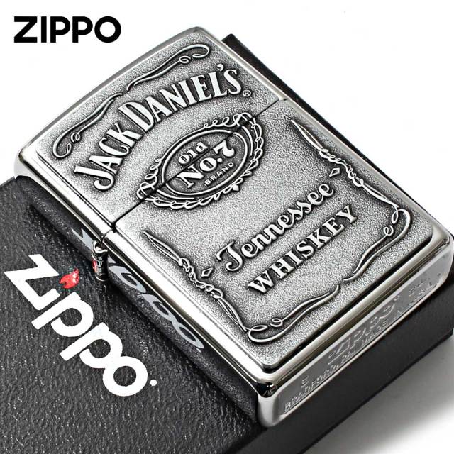 Zippo ジッポー ジャックダニエル 酒 ロゴ Jack Daniel's Label Pewter