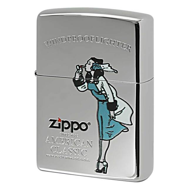 Zippo ジッポー ウインディ ガール Windy Girl クリアカラー ブルー