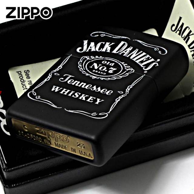 Zippo ジッポー ジャックダニエル ブラックマット 酒 Jack Daniel's