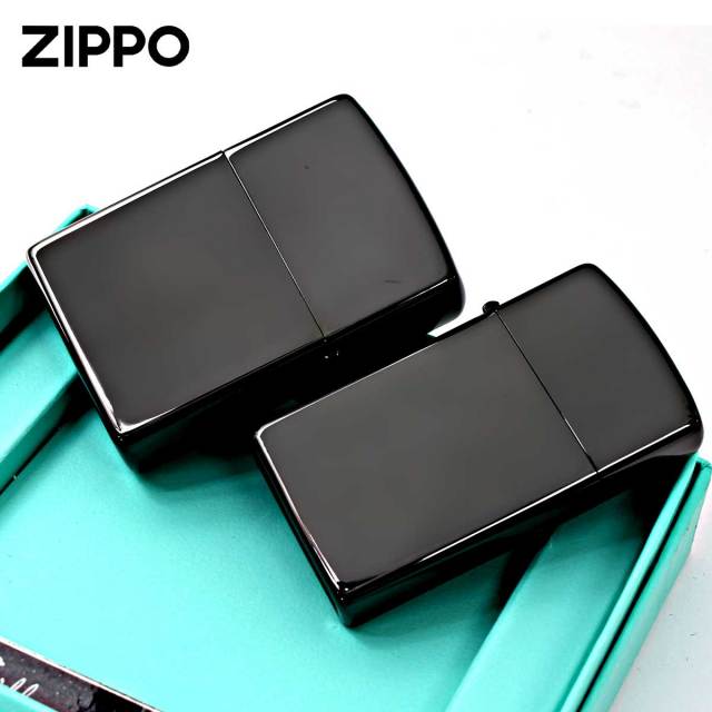 Zippo ジッポー ペア ねこ 猫 ラブ シルエットハート ブラック