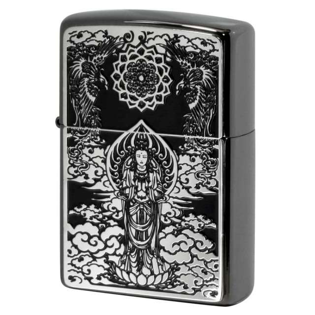 Zippo ジッポー ランジェリー セクシー 蝶々 バタフライ 両面加工 ネオ
