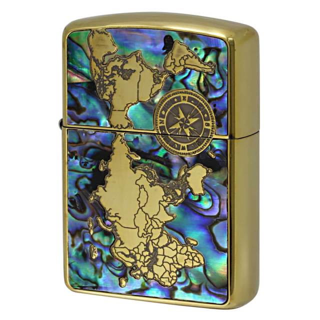 Zippo ジッポー アーマー シェル 貝 地図 ワールドマップ ARMOR SHELL