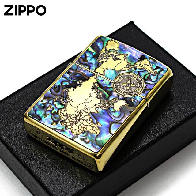 Zippo ジッポー アーマー シェル 貝 地図 ワールドマップ ARMOR SHELL