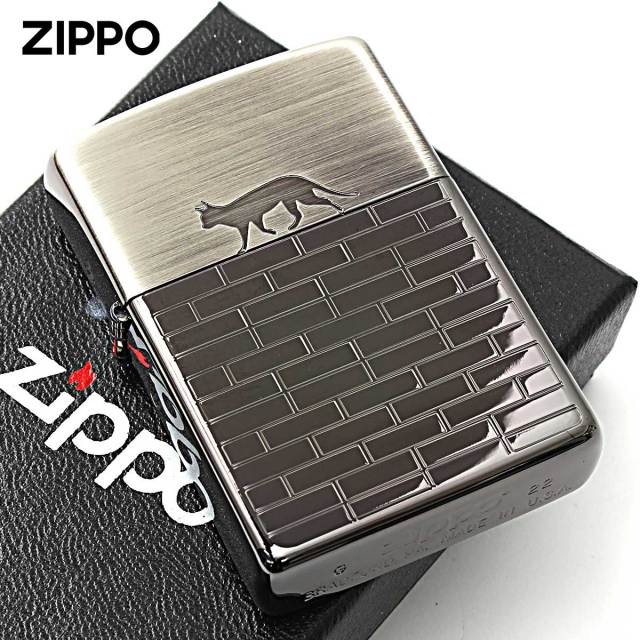 Zippo ジッポー ネコ 猫 Cat キャットウォーク ブラックニッケル CAT