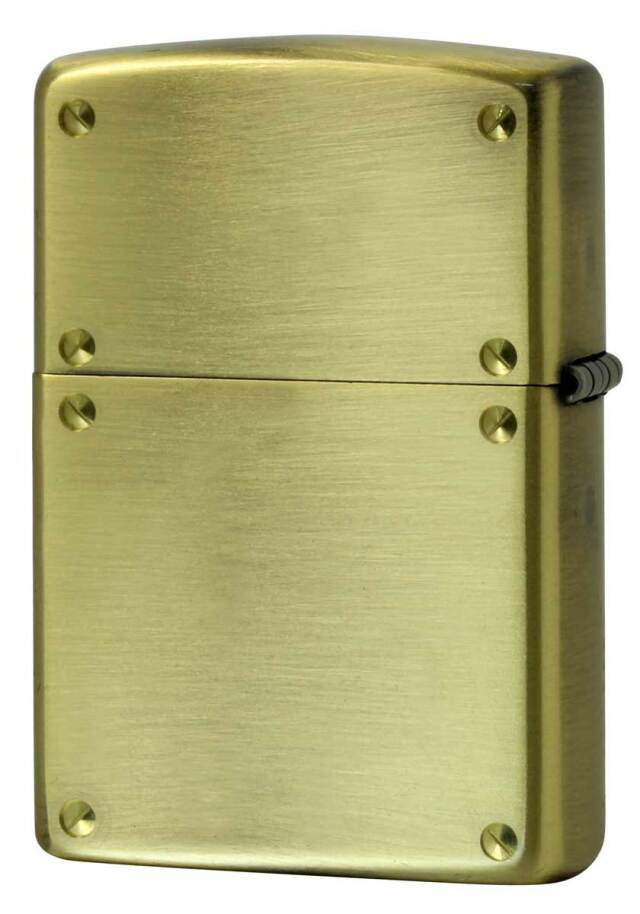 Zippo ジッポー スクリュー 無地 両面加工 ブラス古美 SCREW 2BS