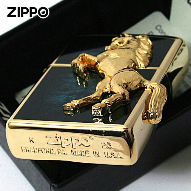 Zippo ジッポー 馬 ホース 2面連続メタル ウイニング ウィニー