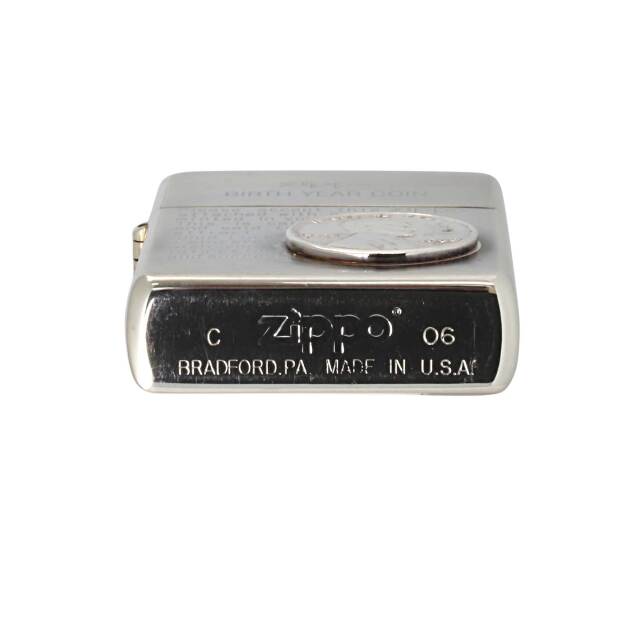 絶版/ヴィンテージ Zippo ジッポー 中古 2006年製造BIRTH YEAR COIN