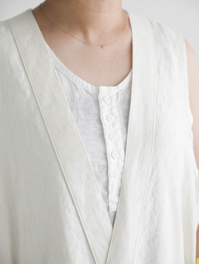 ARTE POVERA アルテポーヴェラ｜リネンシーツエプロン（ホワイト）