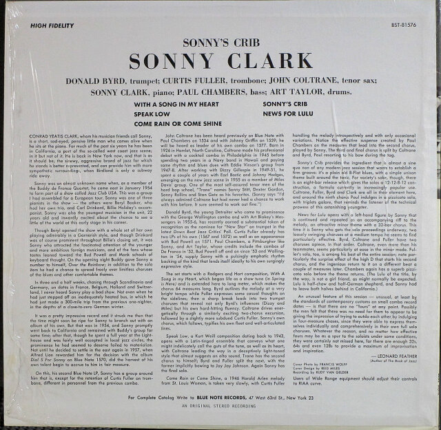 Sonny Clark ソニー・クラーク / Sonny's Crib ソニーズ・クリブ