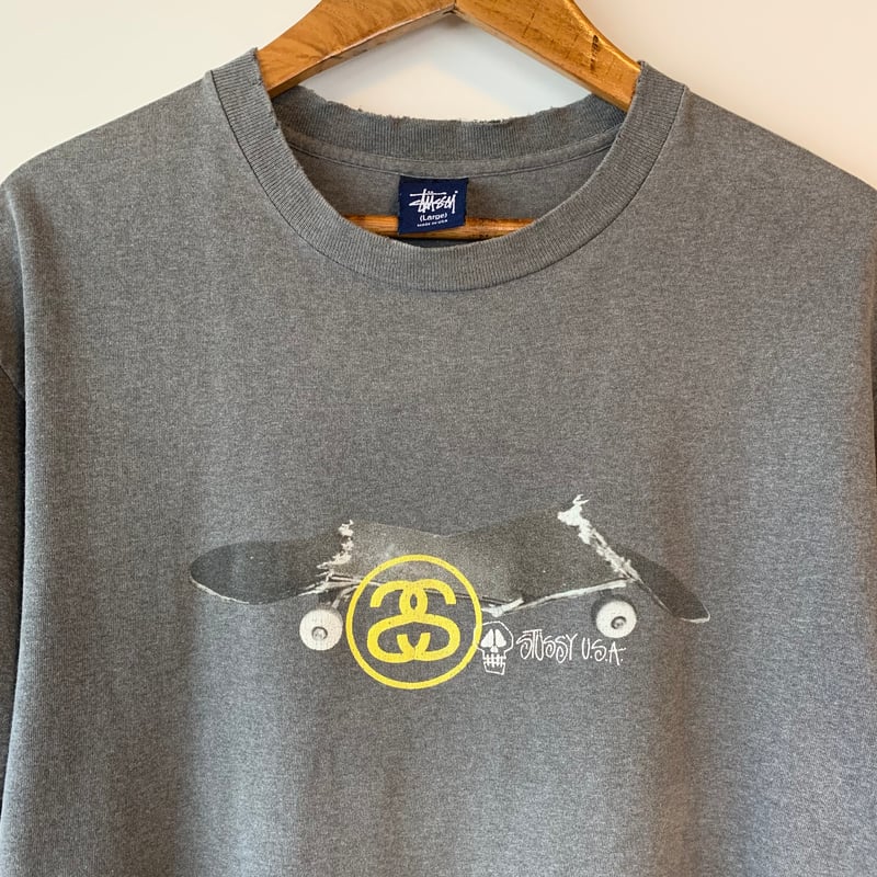 STUSSY 1990s SK8 紺タグ S/S TEE L OLD STUSSY made