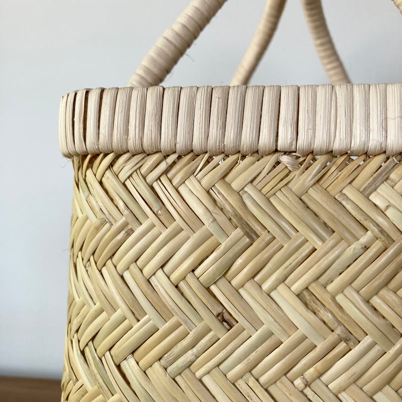 スズ竹 すず竹 手提げかご 市場かご -7／岩手県一戸 鳥越竹細工