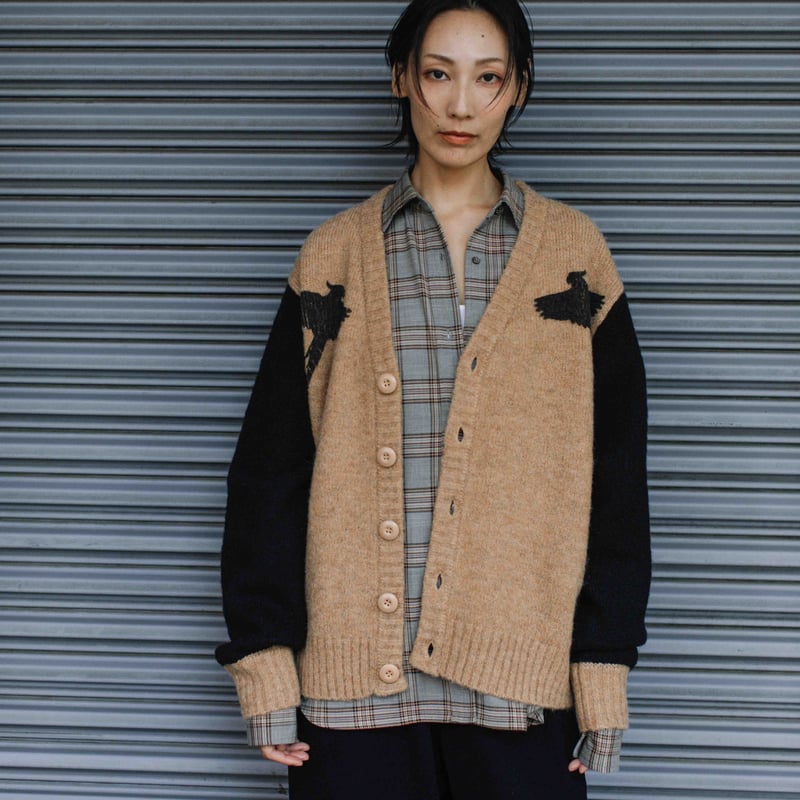 バードプリントニットカーディガン【BB56-724】 | BLANC basque